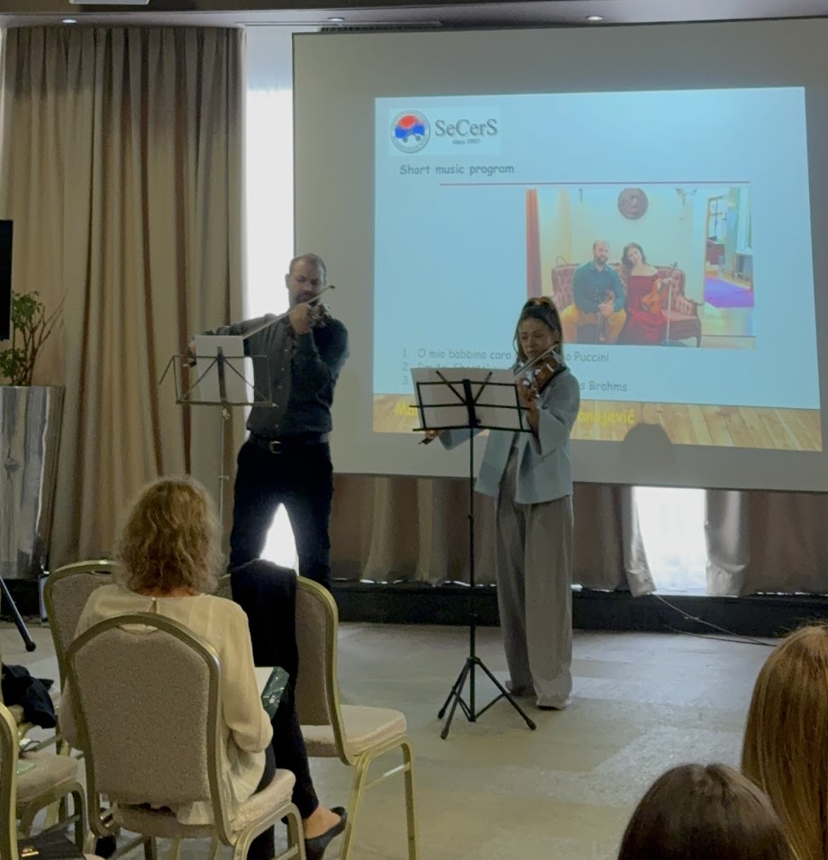 Musicians Nikola Stanojević and Mariana Peleš